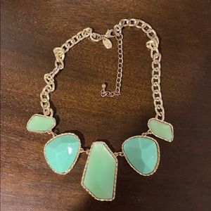 Charming Charlie green chunky necklace.